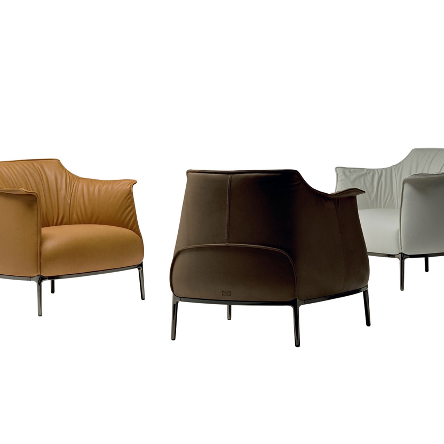 Archibald Armchair | Dark Brown Leather Upholstery Soul Ray