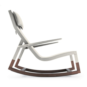 Don'do Rocking Chair | Ivory Leather 01 Avorio