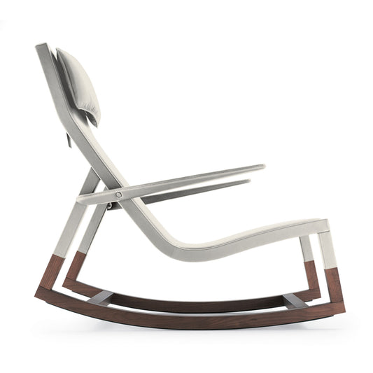 Don'do Rocking Chair | Ivory Leather 01 Avorio