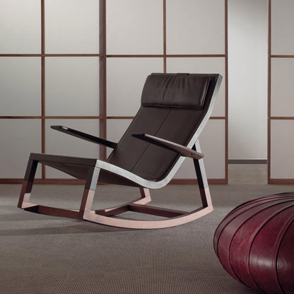 Don'do Rocking Chair | Brown Leather 28 Seppia