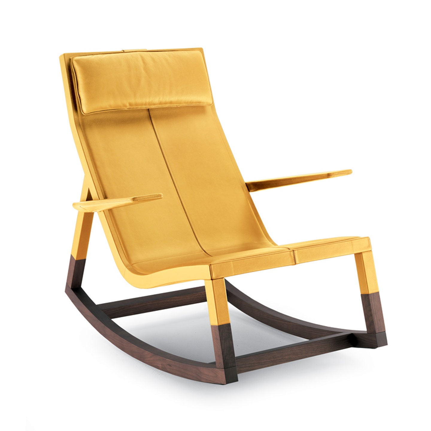 Don'do Rocking Chair | Beige Leather Creta 53