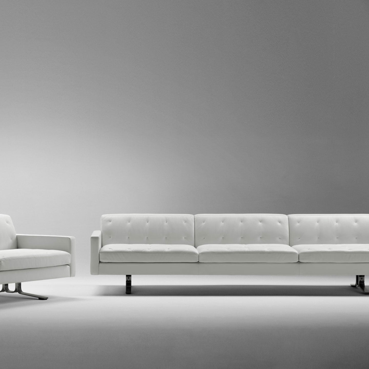 Kennedee 3 Seat Sofa | Ivory PFCS Leather 01