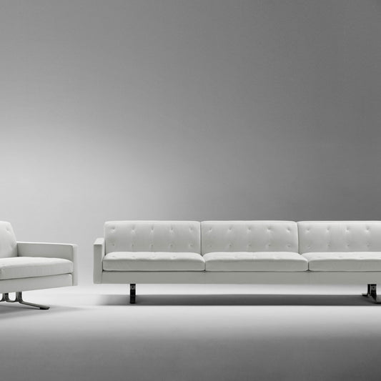 Kennedee 3 Seat Sofa | Ivory PFCS Leather 01
