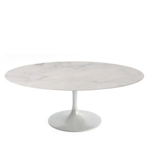 Saarinen Coffee Table 107cm | Grey Statuarietto Marble Top