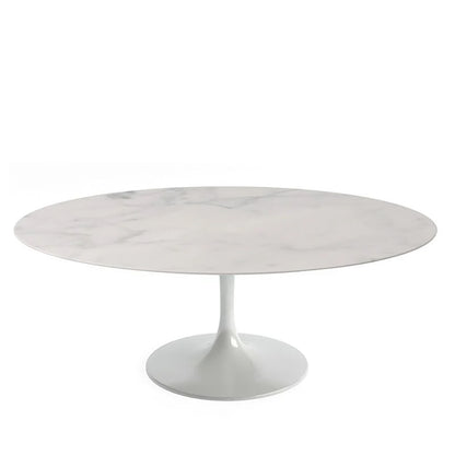 Saarinen Coffee Table 107cm | Grey Statuarietto Marble Top