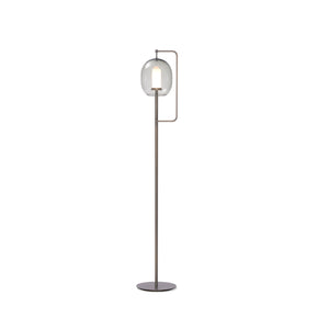 Lantern Medium Floor Lamp | Burnished Brass