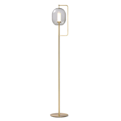 Lantern Tall Floor Lamp | Brass