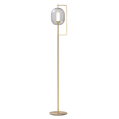 Lantern Tall Floor Lamp | Brass