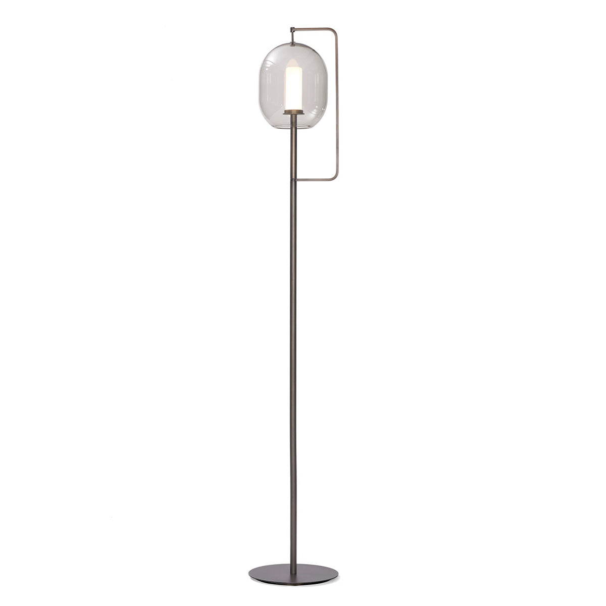 Lantern Tall Floor Lamp | Burnished Brass