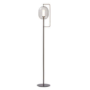 Lantern Tall Floor Lamp | Burnished Brass