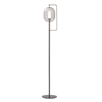 Lantern Tall Floor Lamp | Burnished Brass