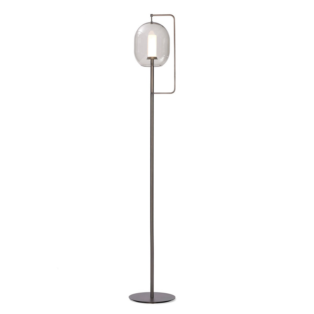 Lantern Tall Floor Lamp | Burnished Brass
