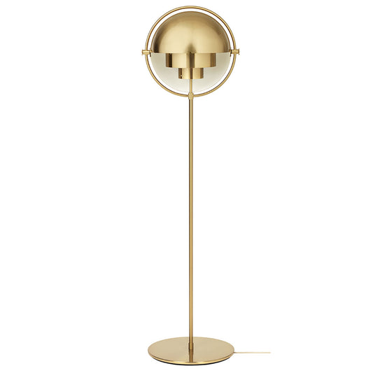 Multi-Lite Floor Light | Brass Shade