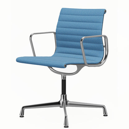 Aluminium Group EA 103 Chair | Blue/Ivory 83 Hopsak Upholstery