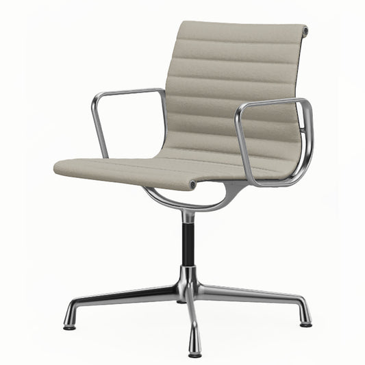 Aluminium Group EA 103 Chair | Warm Grey/Ivory 79 Hopsak Upholstery