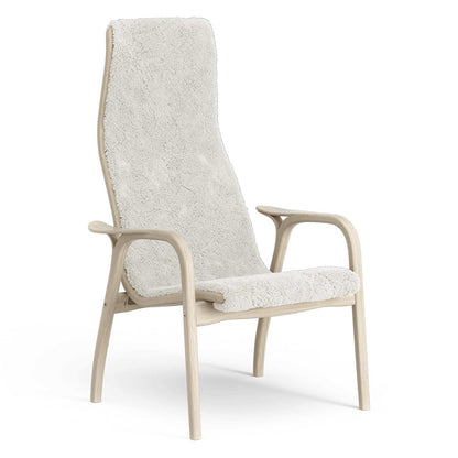 Lamino High Back Chair | Sheepskin Off White