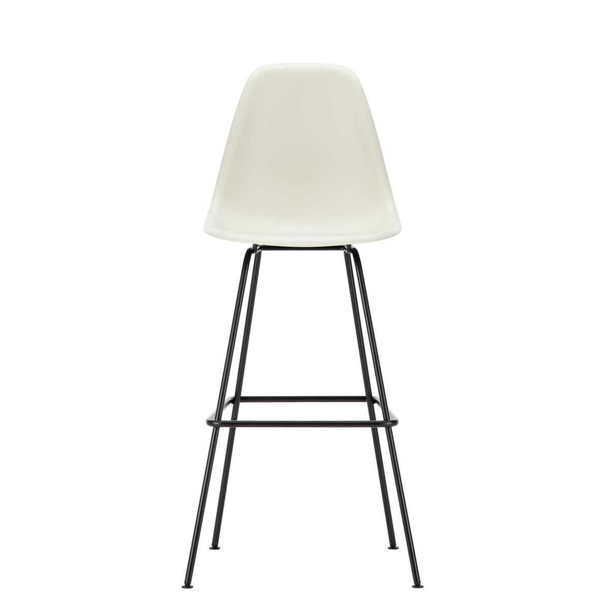 Eames Plastic Stool High | Polypropylene Seat Shell in Pebble Grey