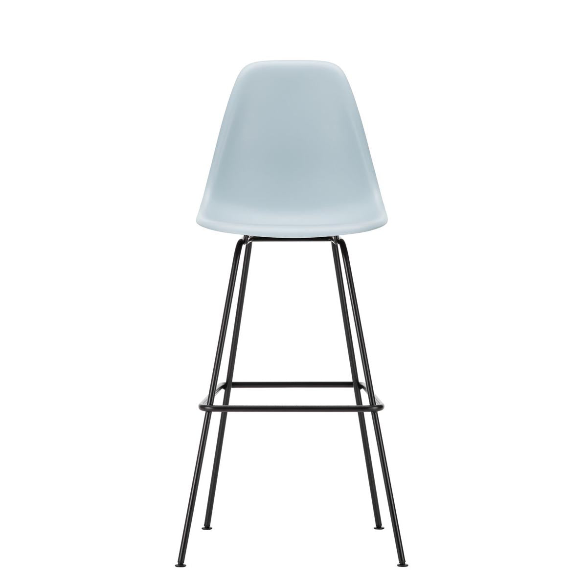 Eames Plastic Stool High | Polypropylene Seat Shell in Ice Grey