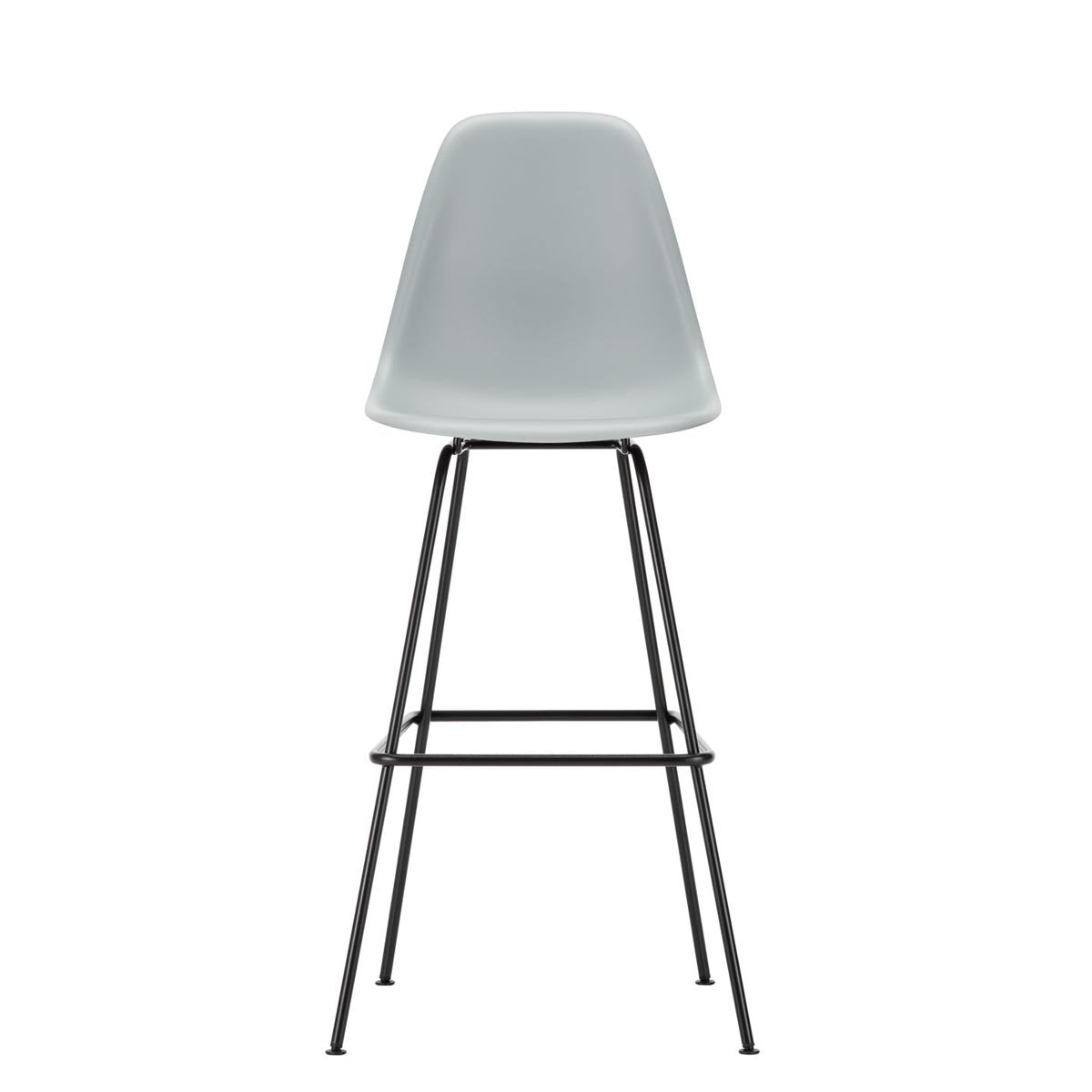 Eames Plastic Stool High | Polypropylene Seat Shell in Light Grey