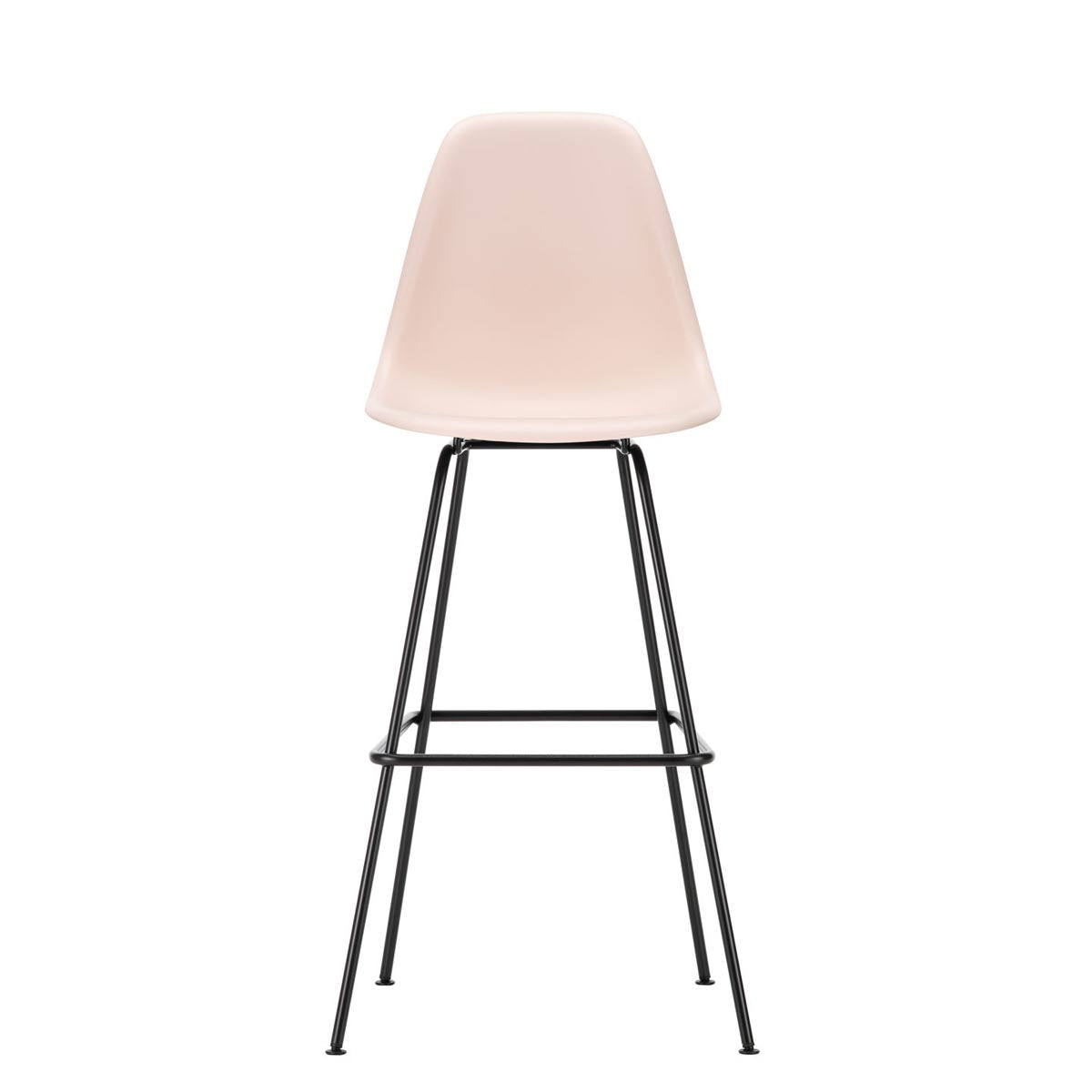 Eames Plastic Stool High | Polypropylene Seat Shell in Pale Rose
