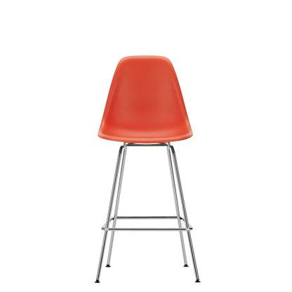 Eames Plastic Stool Medium | Polypropylene Seat Shell in Poppy Red