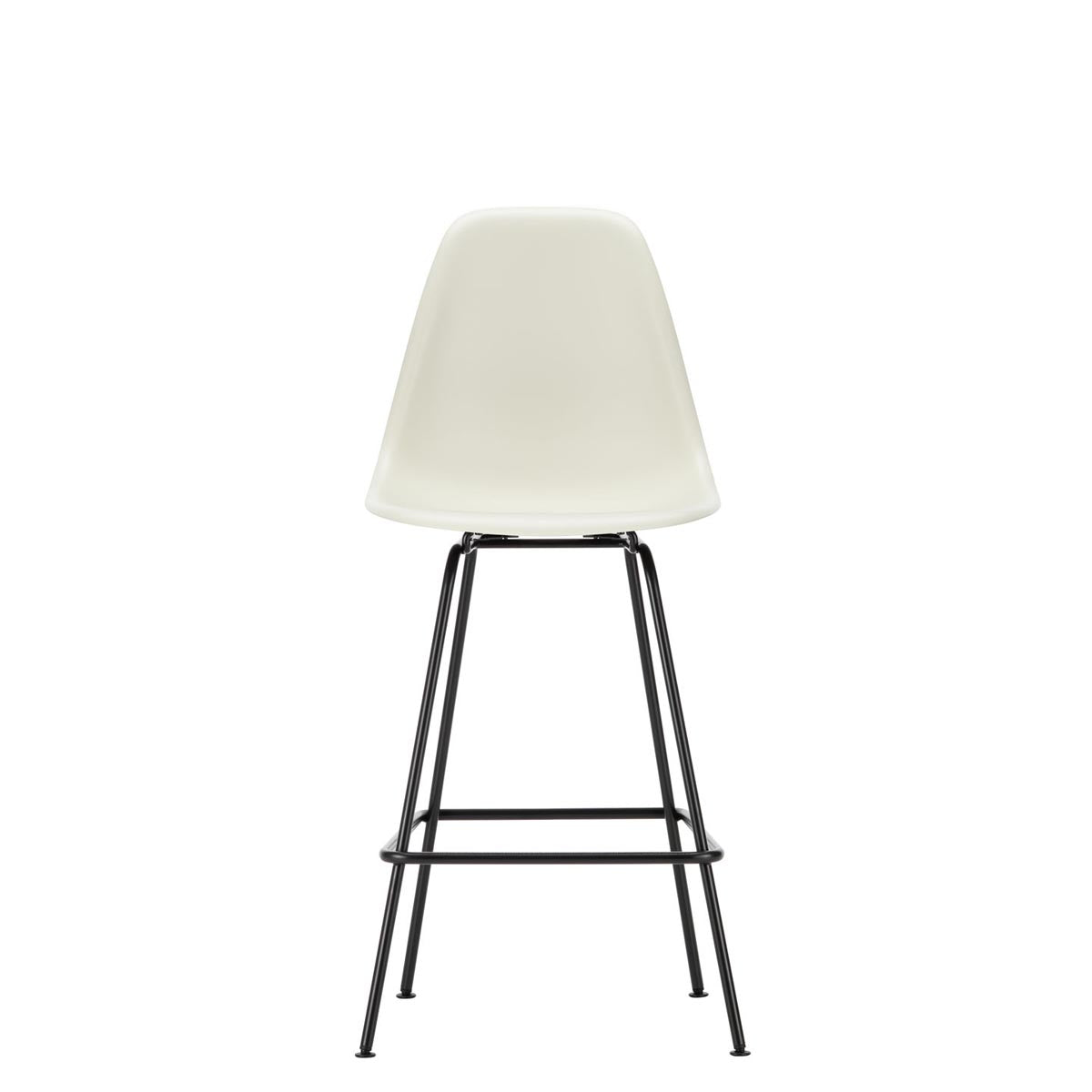 Eames Plastic Stool Medium | Polypropylene Seat Shell in Pebble Grey