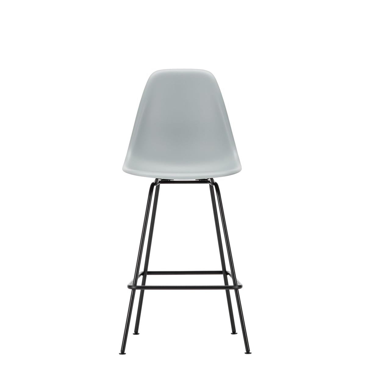 Eames Plastic Stool Medium | Polypropylene Seat Shell in Light Grey