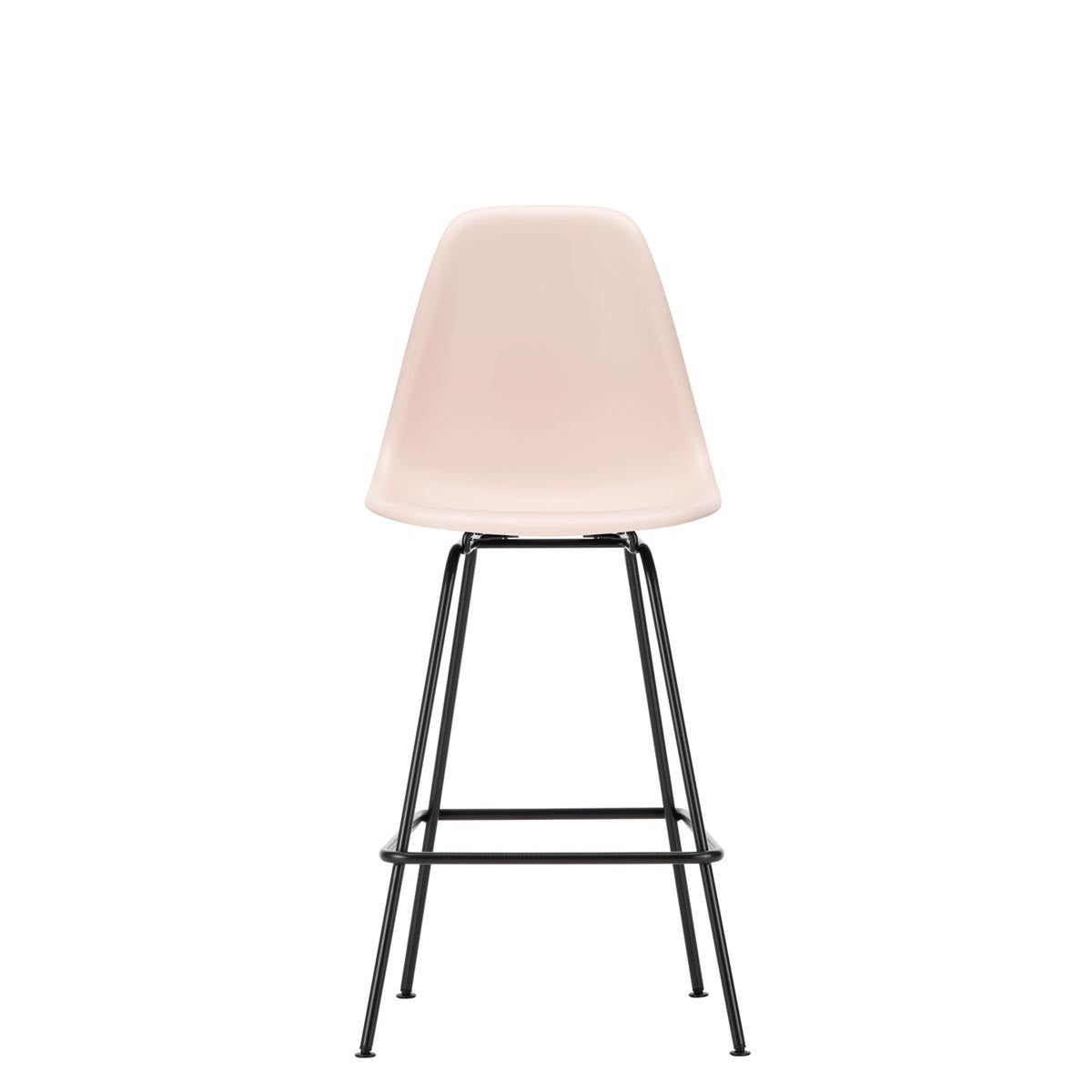 Eames Plastic Stool Medium | Polypropylene Seat Shell in Pale Rose