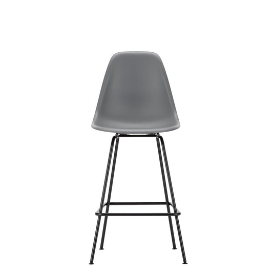 Eames Plastic Stool Medium | Polypropylene Seat Shell in Granite Grey