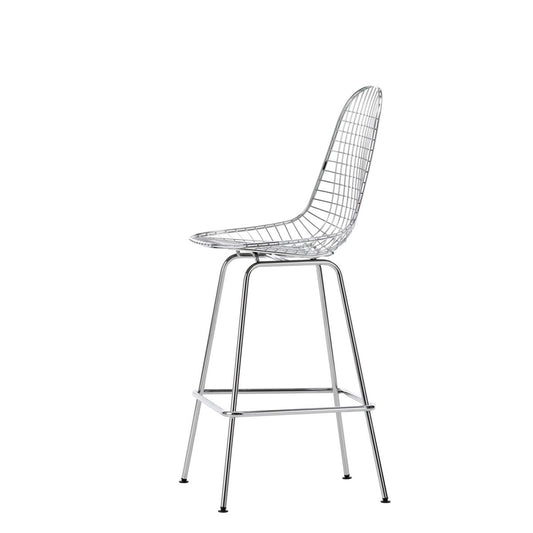 Eames Wire Stool Medium | Chromed Frame with Felt Glides