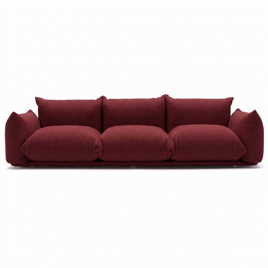 Marenco 2018 Sofa 3 Seat Small | Deep Red Lama 804 Fabric - Generated
