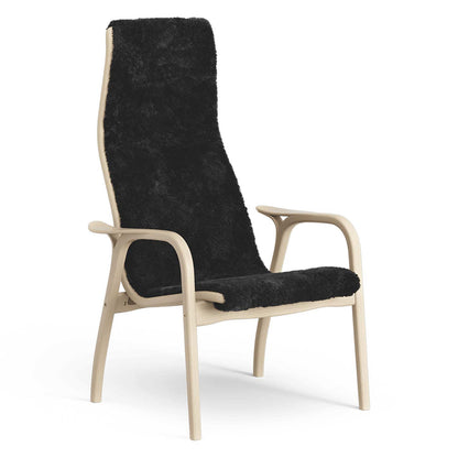Lamino High Back Chair | Sheepskin Black