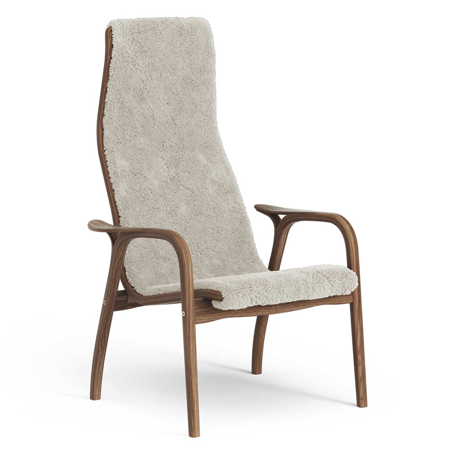 Lamino High Back Chair | Sheepskin Moonlight