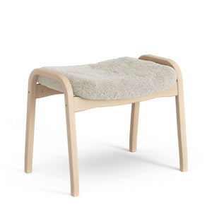 Lamino Footstool | Sheepskin Moonlight