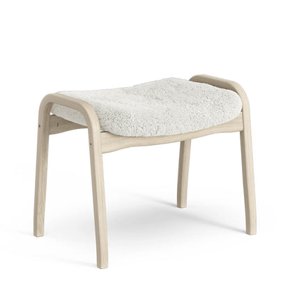 Lamino Footstool | Sheepskin Off White