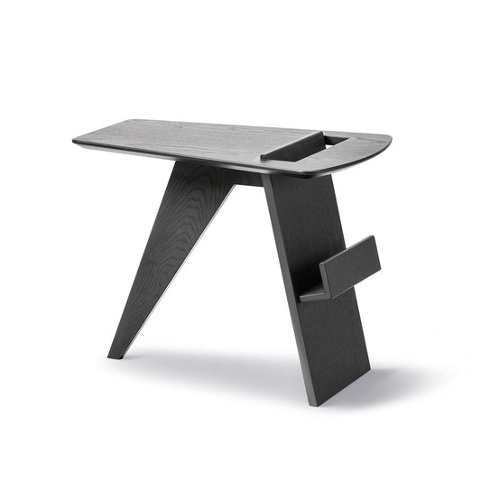 Risom Magazine Table | Black Lacquered Oak Veneer