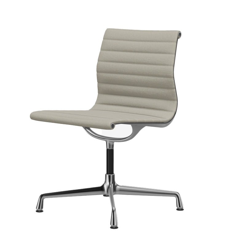 Aluminium Group EA 101 Chair | Warm Grey/Ivory 79 Hopsack Upholstery
