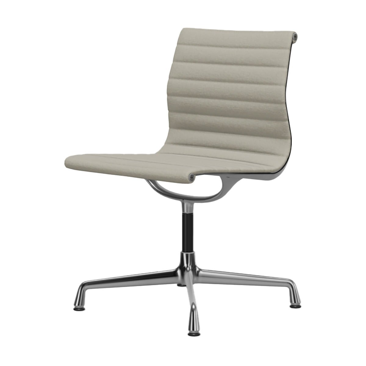Aluminium Group EA 101 Chair | Warm Grey/Ivory 79 Hopsack Upholstery