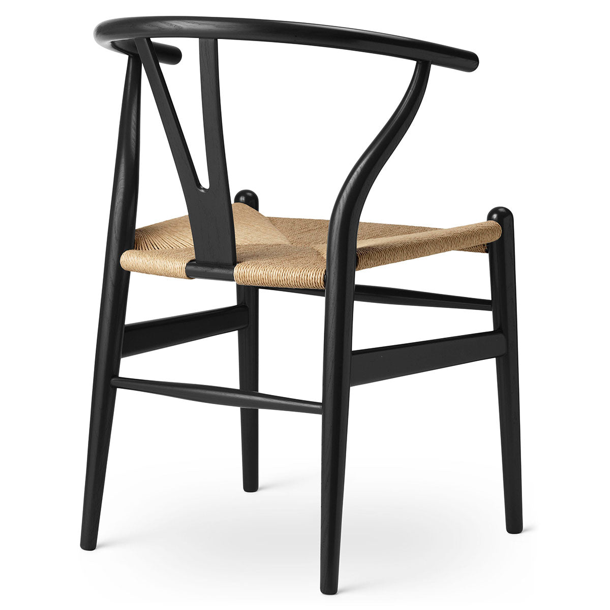 CH24 Wishbone Chair | Oak Frame Lacquered Black