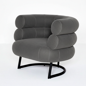 Eileen Gray Bibendum Chair | Argent 139 Velvet Upholstery - Generated