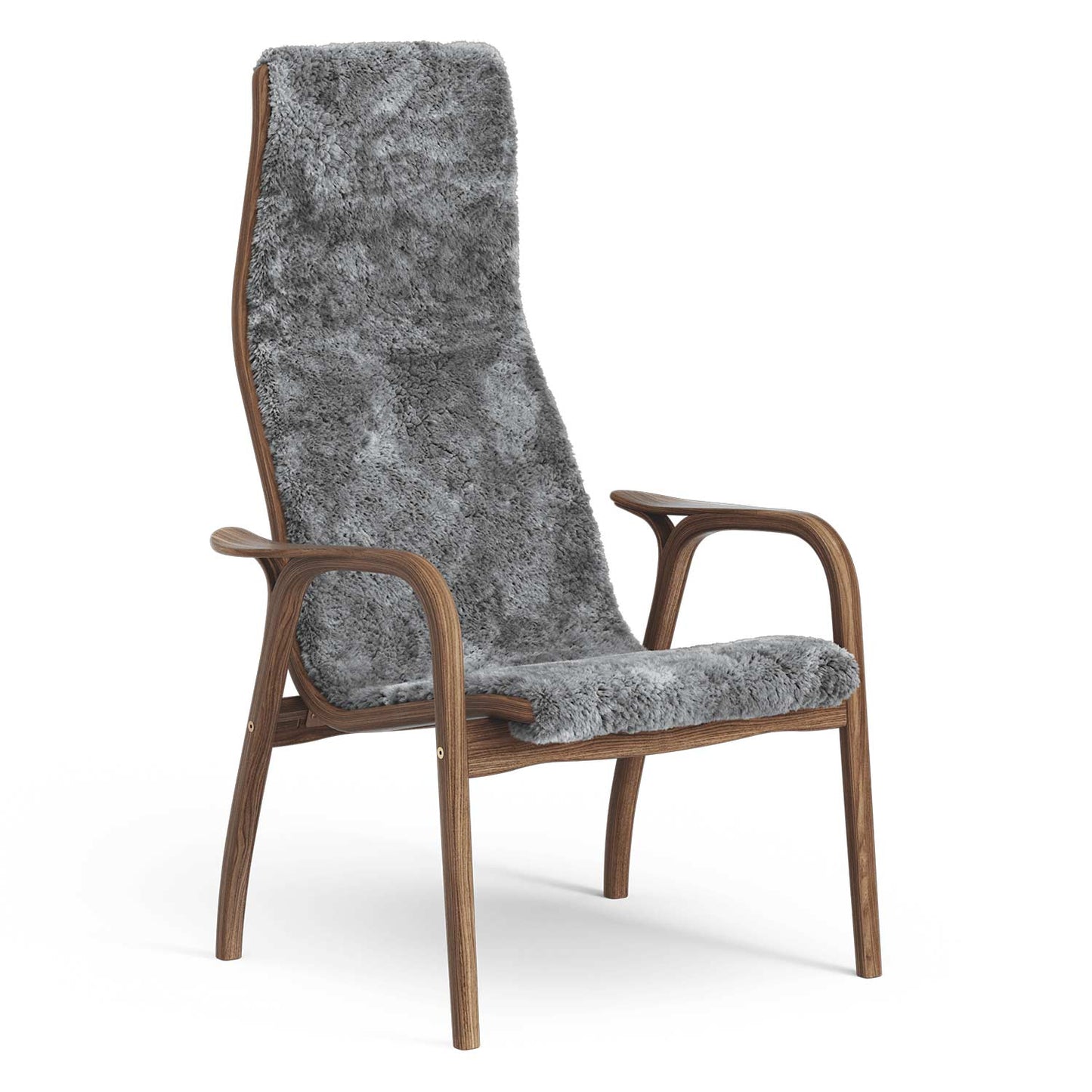 Lamino High Back Chair | Sheepskin Scandi Grey