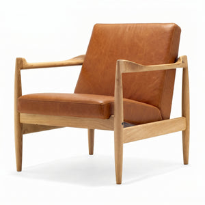 Uni Rest Lounge Chair | Cognac Aniline Leather L2YA-COG - Generated