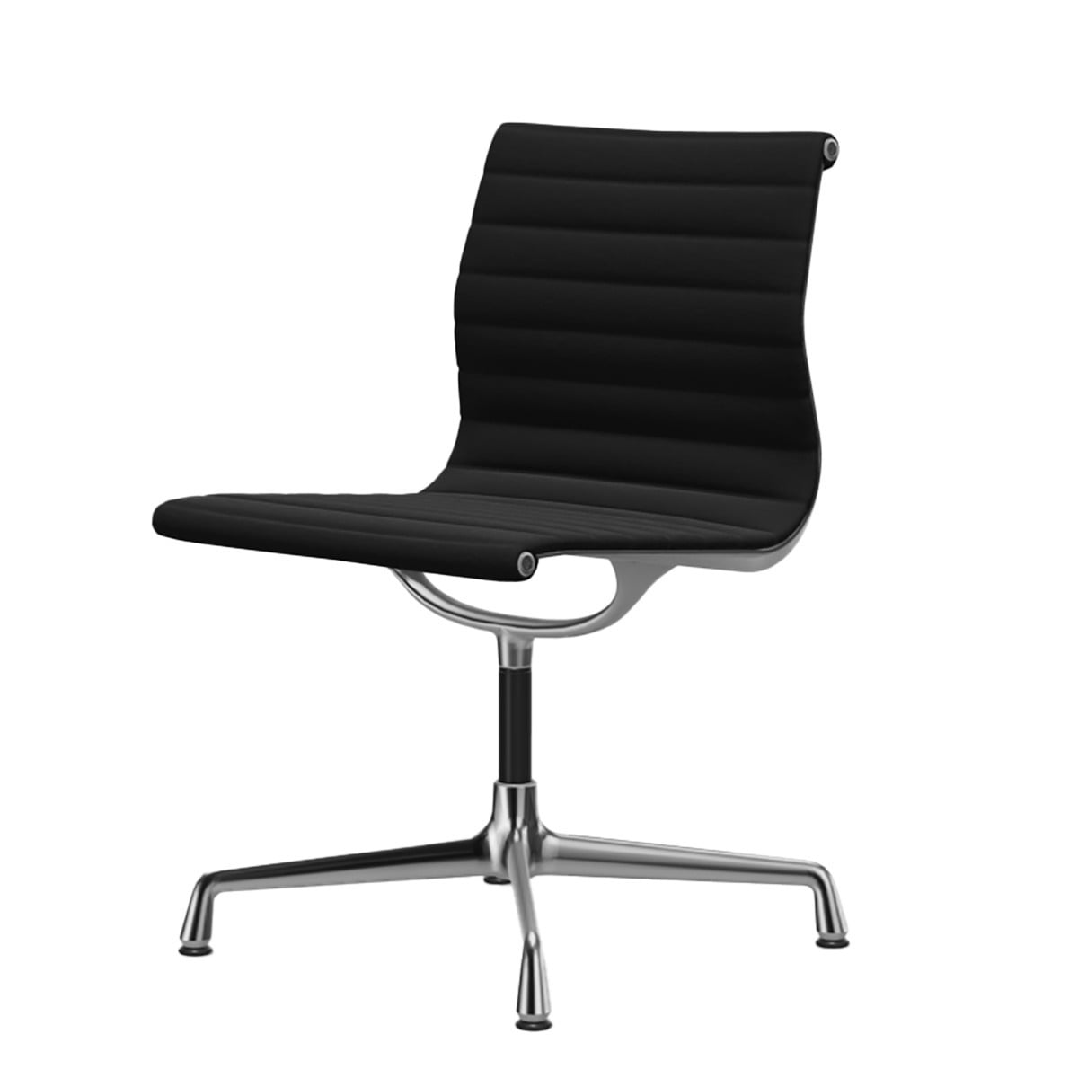 Aluminium Group EA 101 Chair | Black 66 Hopsak Upholstery