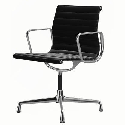 Aluminium Group EA 103 Chair | Premium Leather Black 66