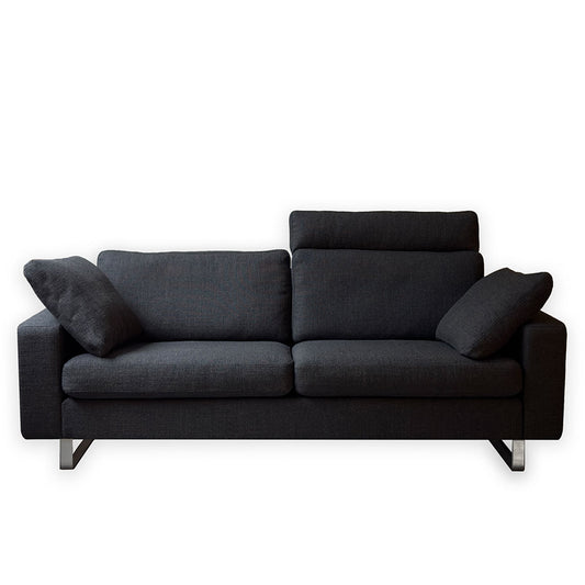 Conseta Sofa 204x85cm | Anthracite 5010 Fabric Upholstery