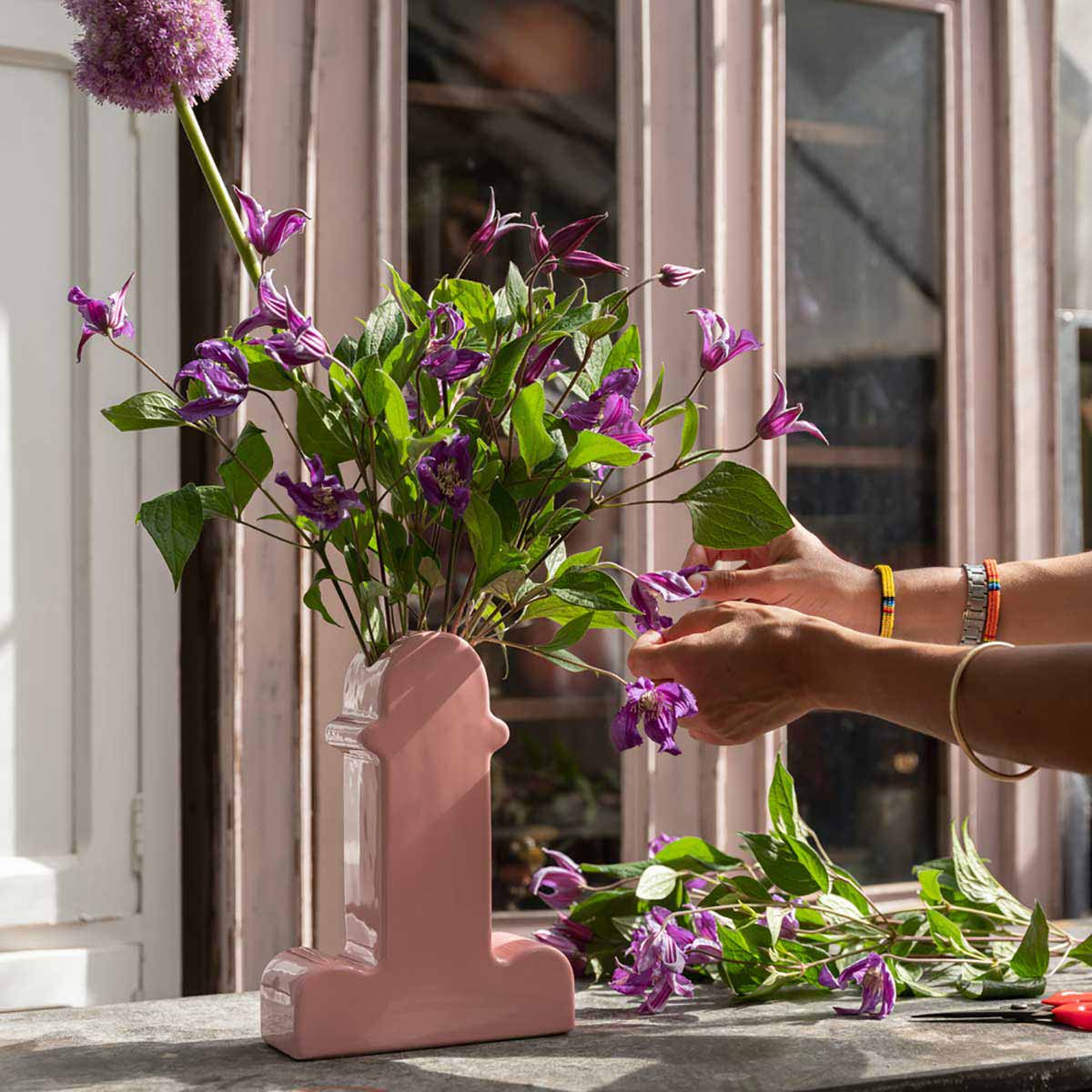 Pink Ceramic Shiva Flower Vase – Aram