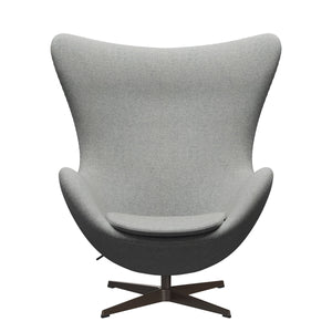 Egg Chair | Pale Grey Divina Melange 120 Seat and Back