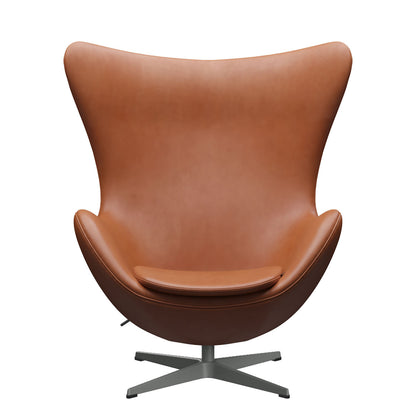 Egg Chair | Walnut Grace Leather Upholstery