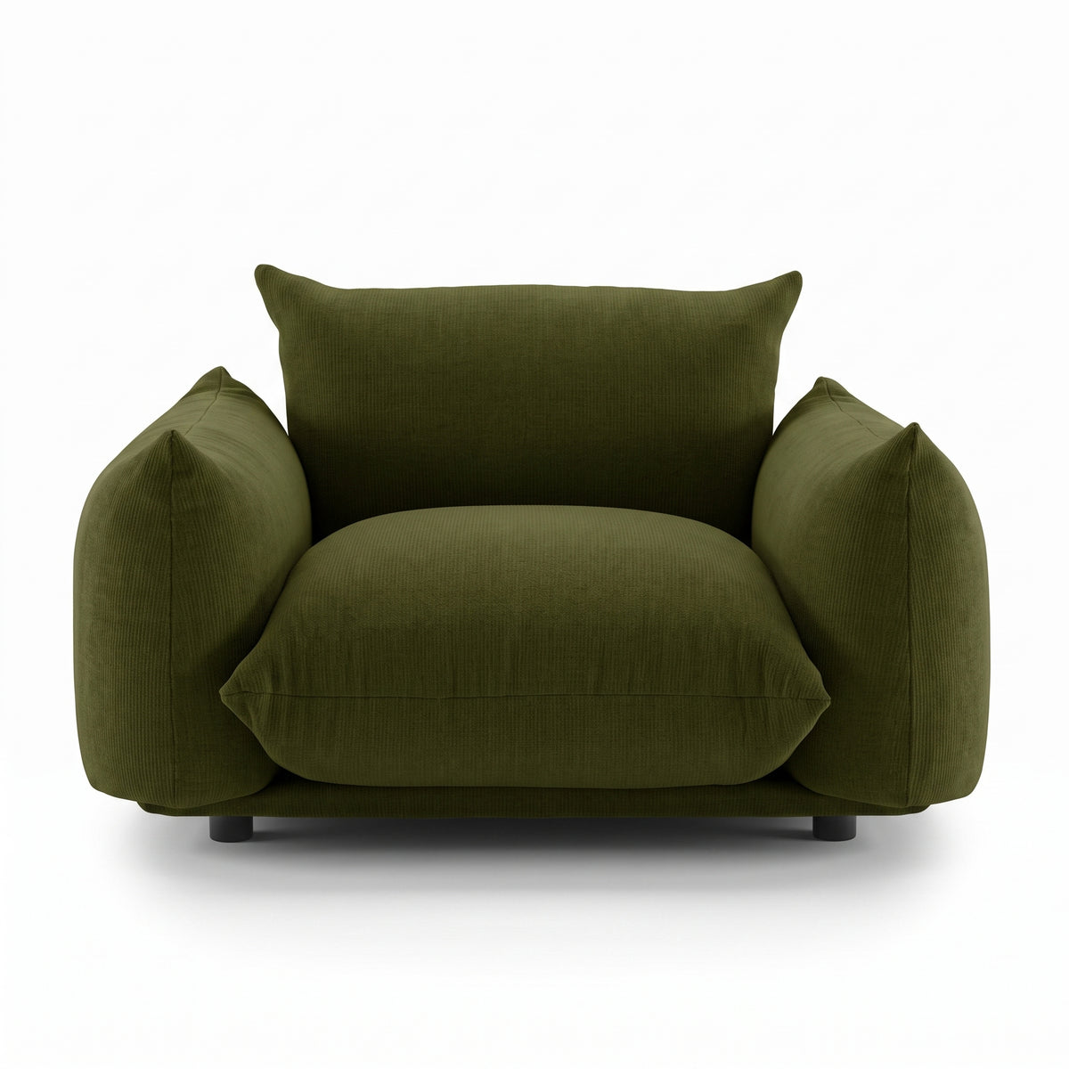 Marenco 2018 Sofa 1 Seat | Moss Green Mistral 1401 Velvet - Generated