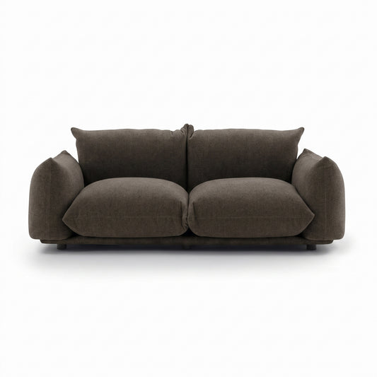 Marenco 2018 Sofa 2 Seat Small | Earth Brown Mistral 2012 Velvet - Generated
